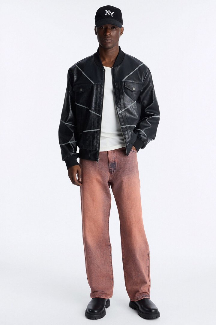 The Staple Baggy Jean - Washed Mauve