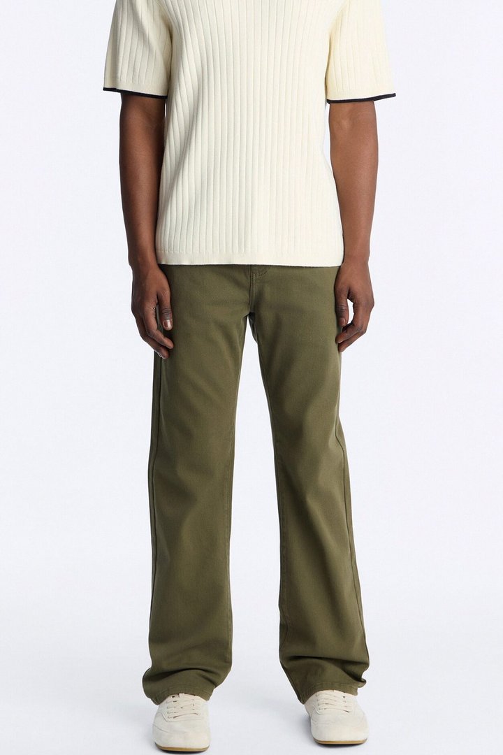 Mike Straight Taper Jeans - Olive