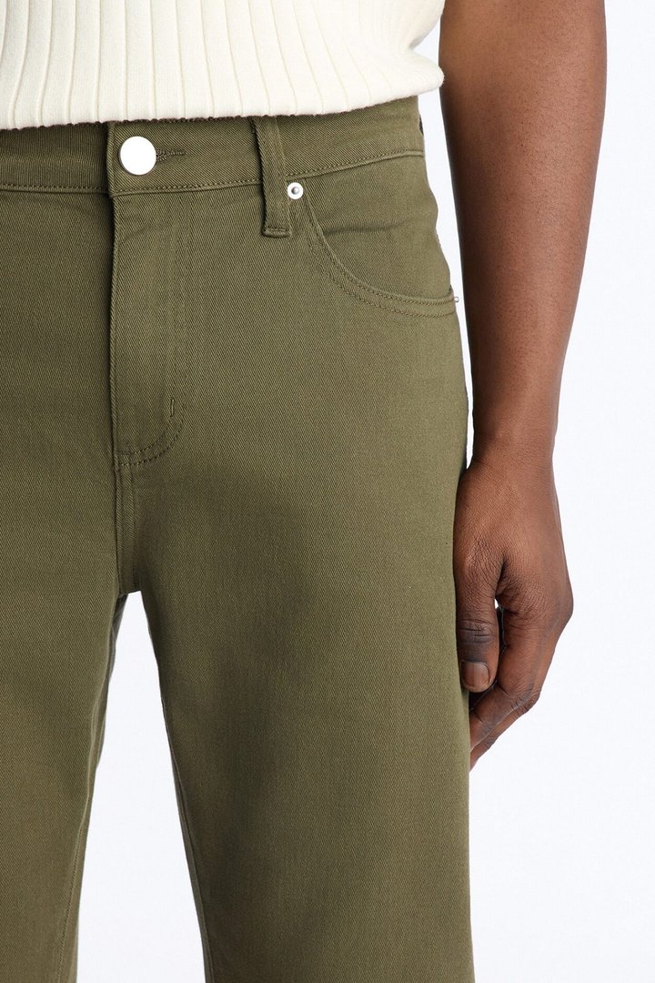 Mike Straight Taper Jeans - Olive