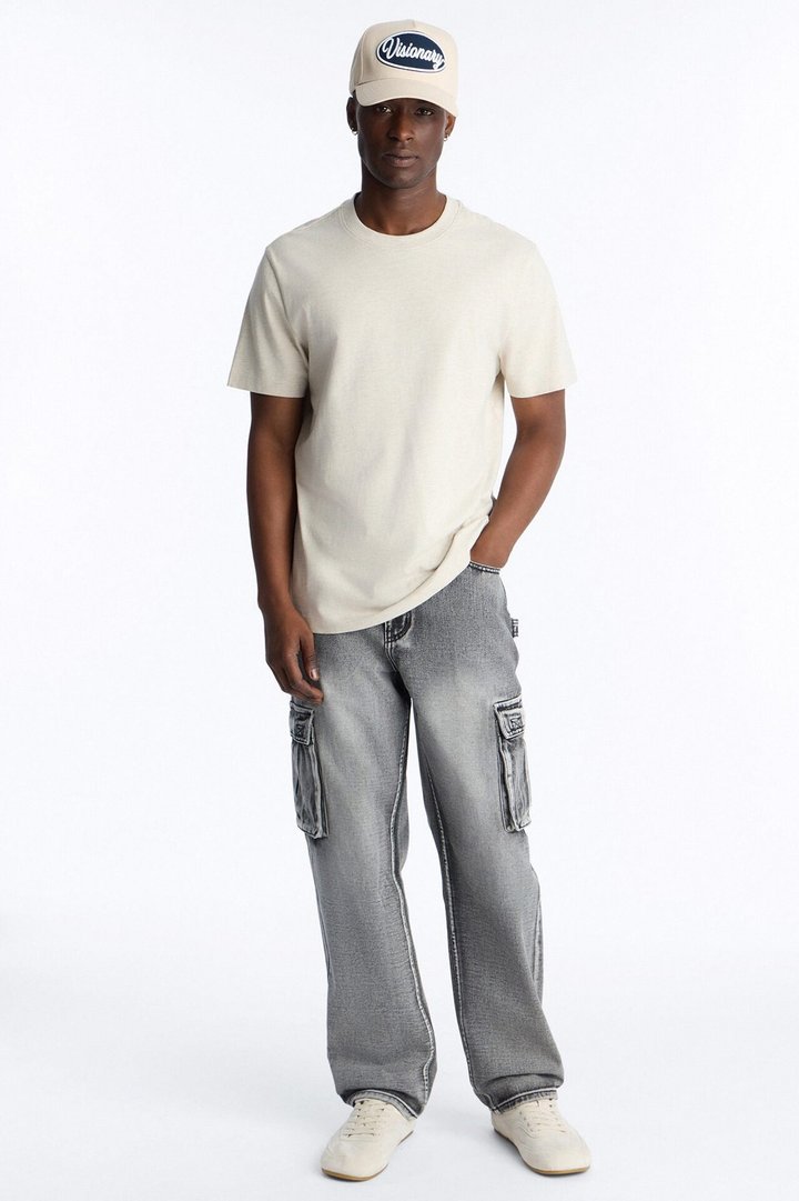 Chill Straight Cargo Jean - Grey