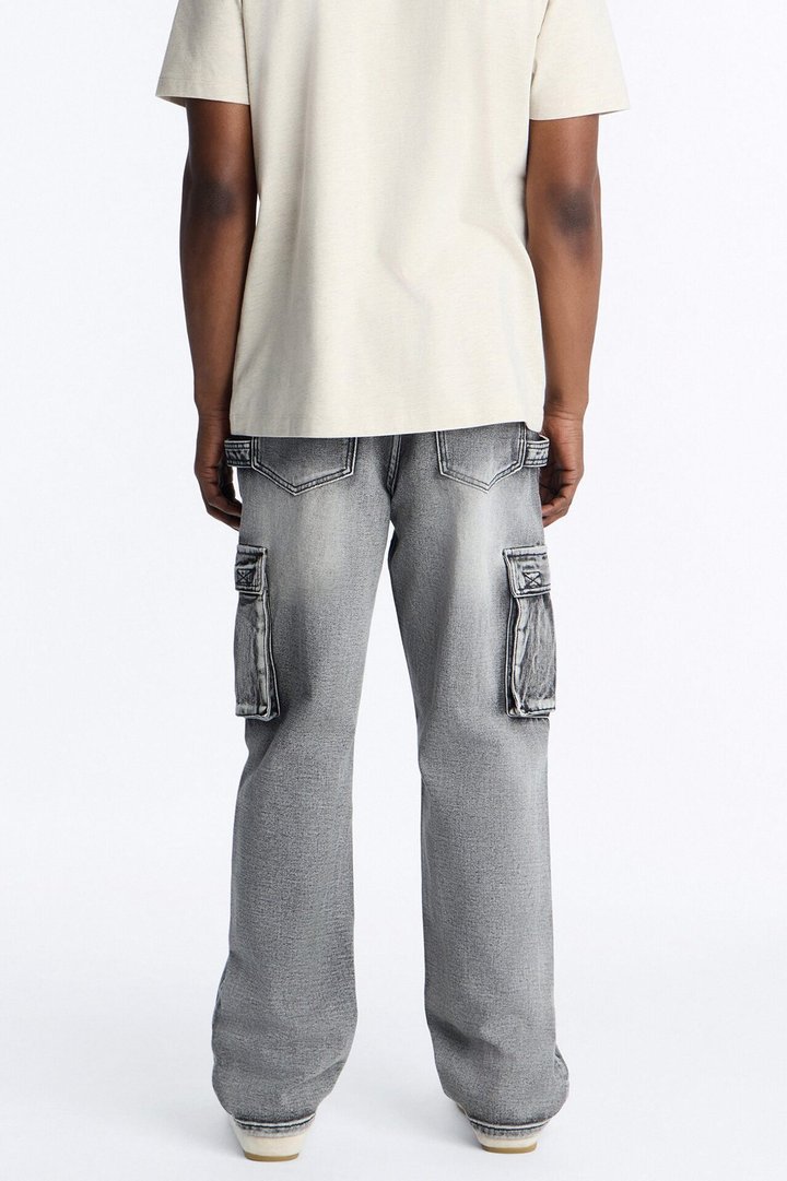 Chill Straight Cargo Jean - Grey