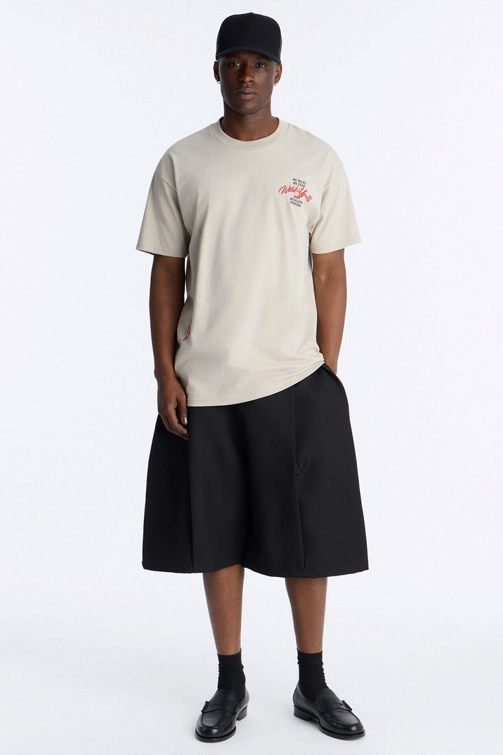 Wild Youth Freedom Oversized Short Sleeve Tee - Grey