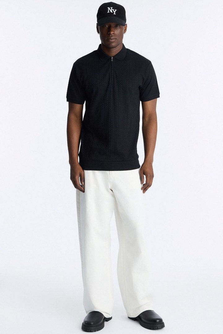 Fairway Short Sleeve Polo - Black