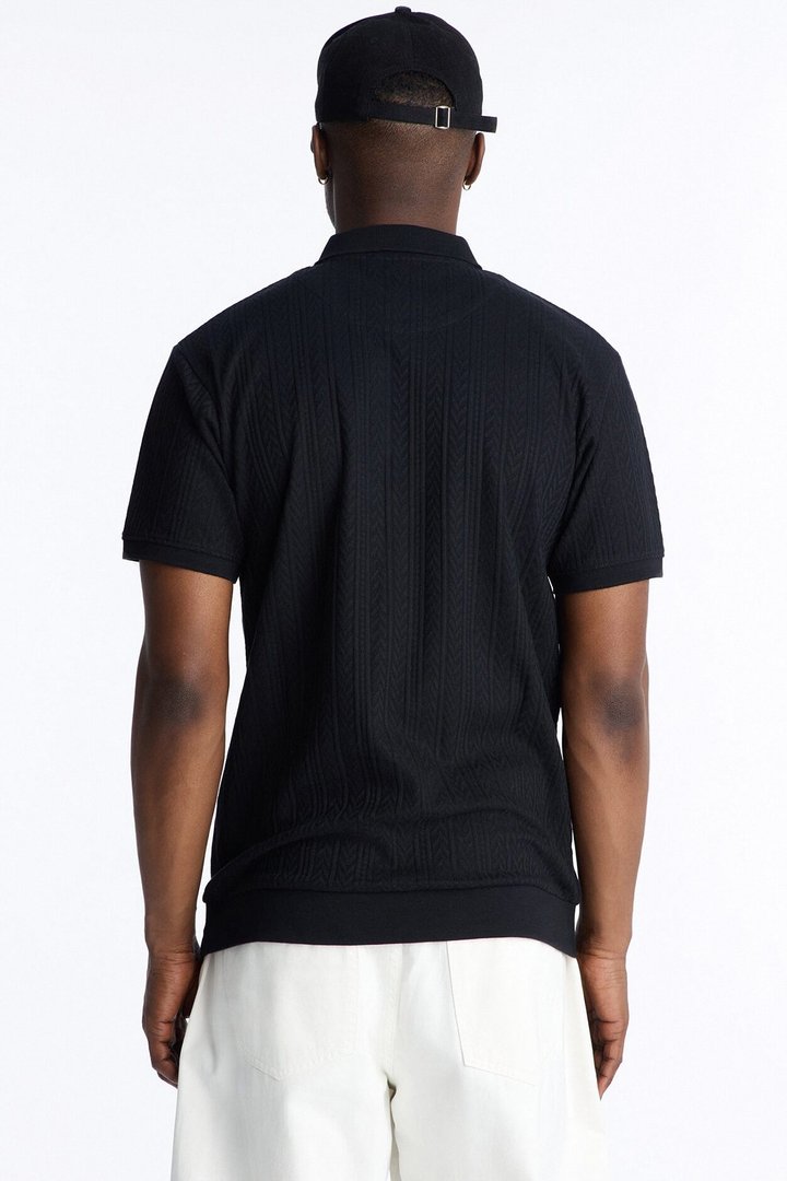 Fairway Short Sleeve Polo - Black