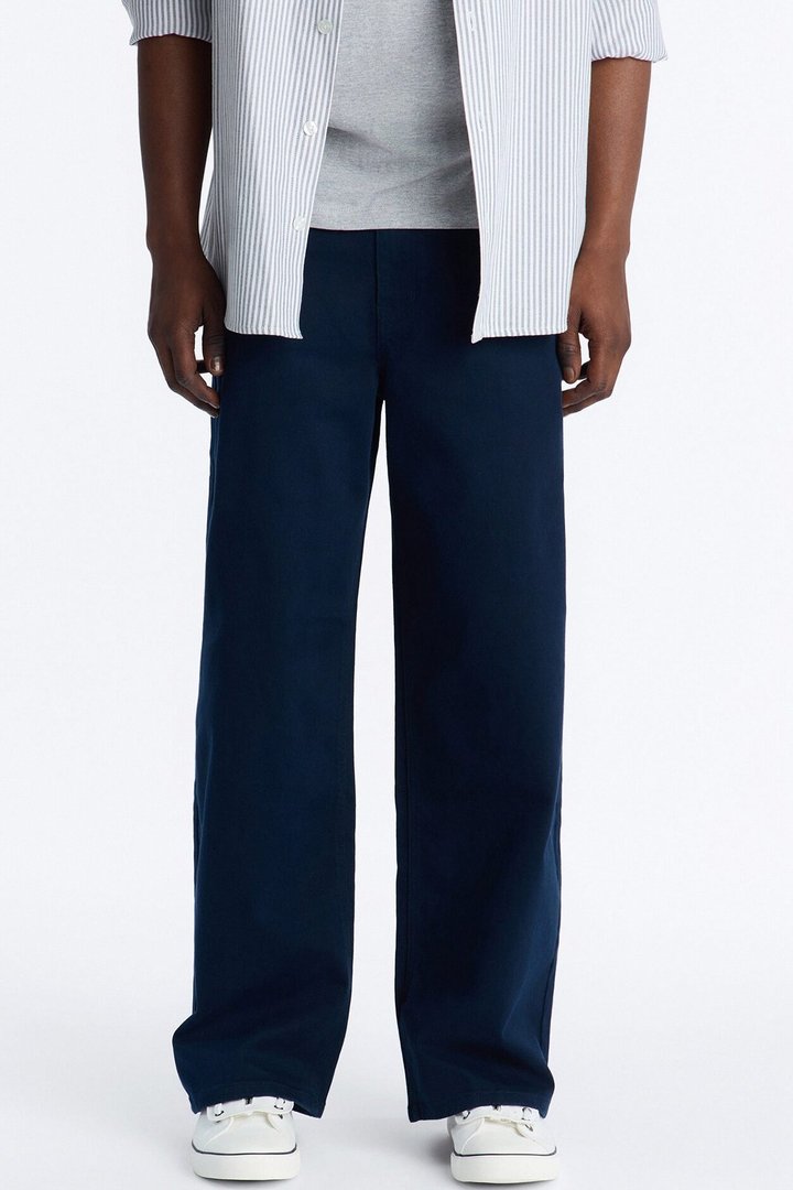 Mac Chino Baggy 5 Pocket Pant - Navy
