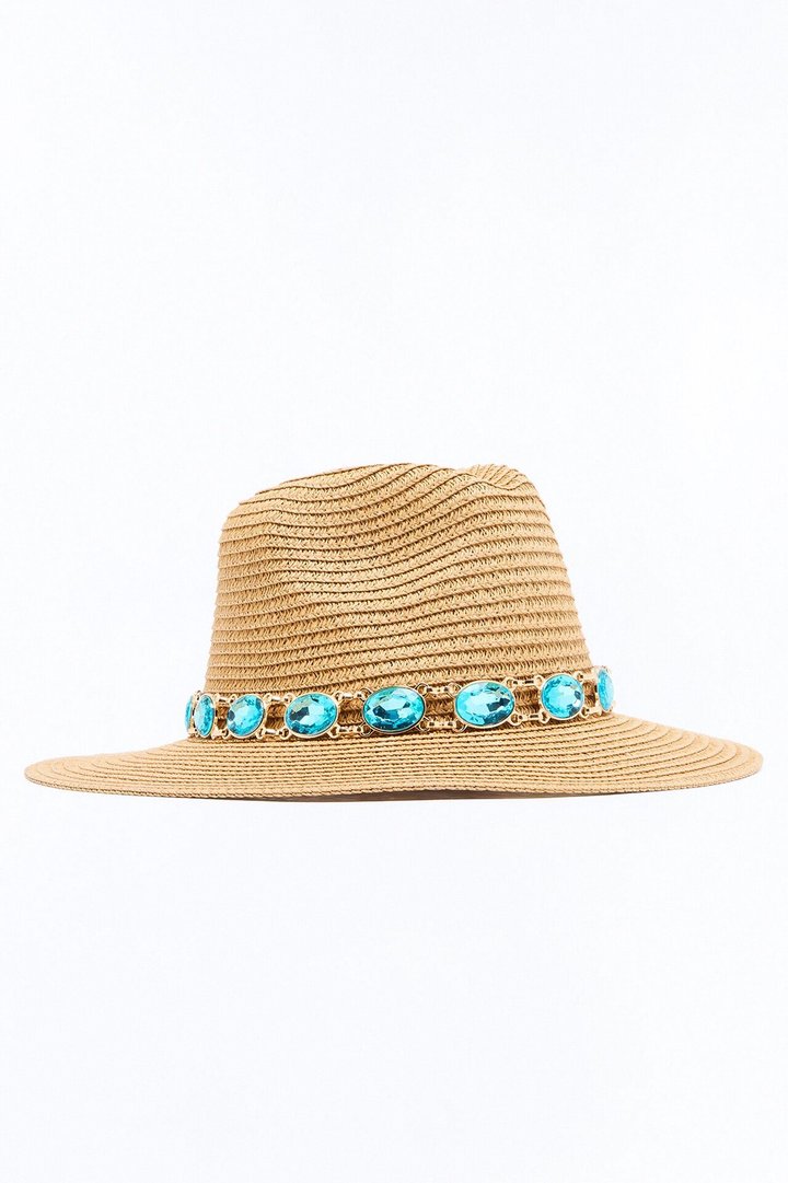 Clear Water Straw Sun Hat - Tan