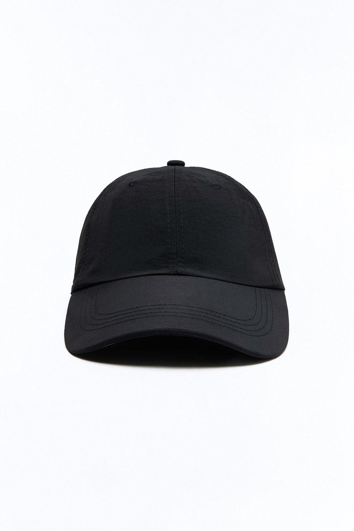 Rain Or Shine Nylon Baseball Hat - Black