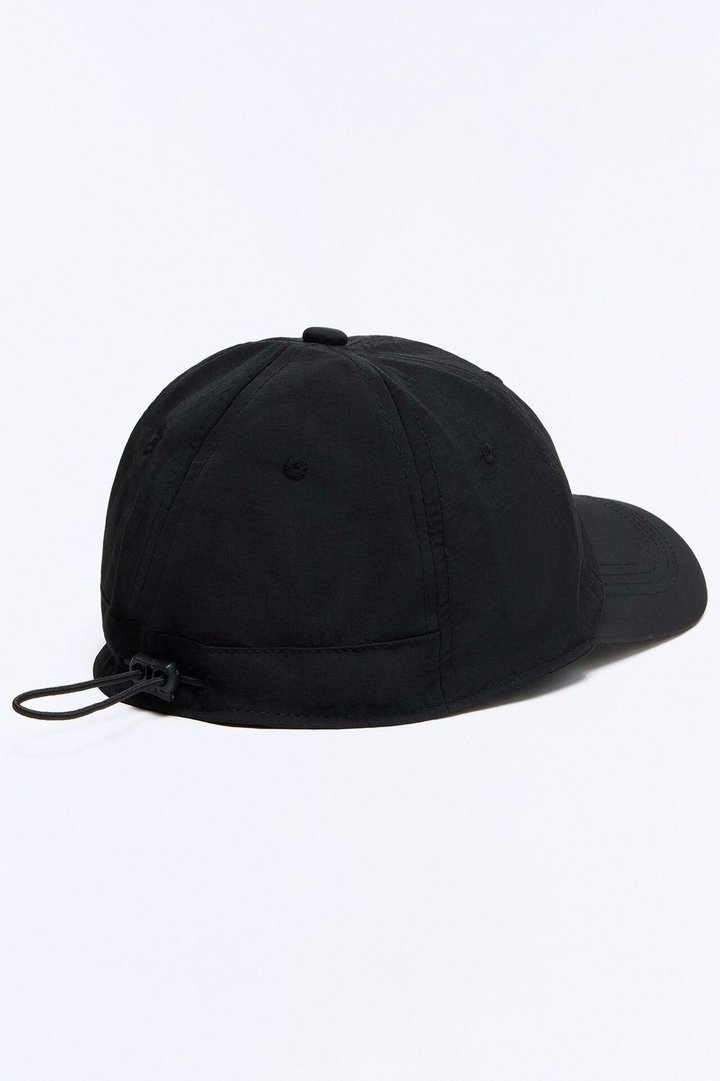 Rain Or Shine Nylon Baseball Hat - Black