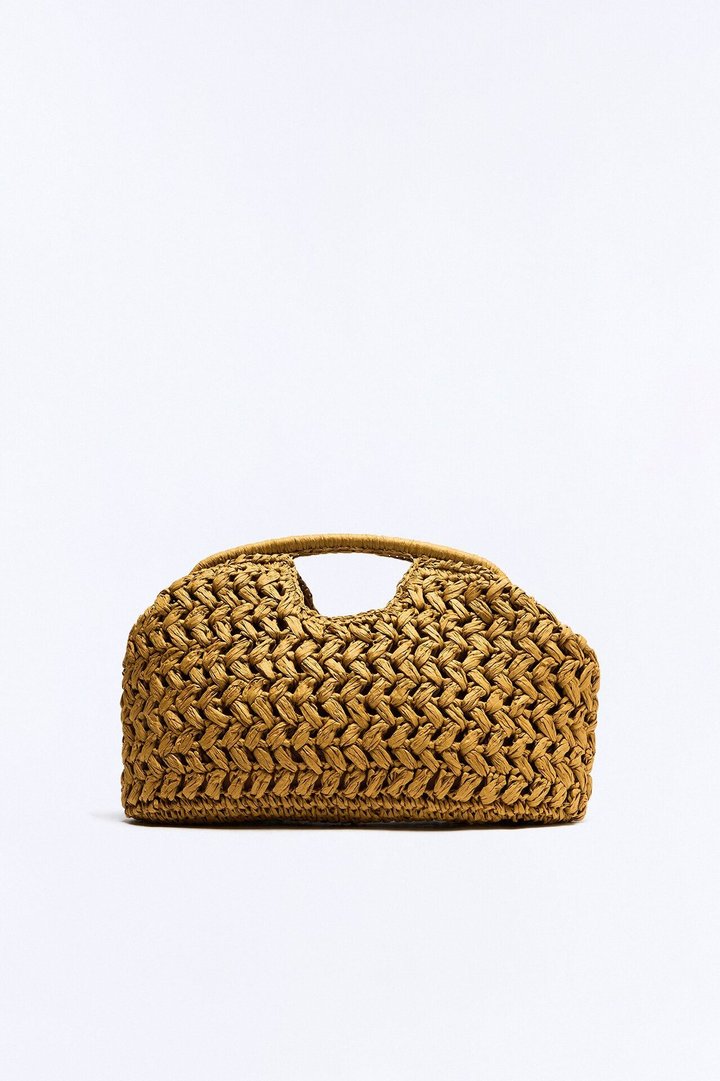 On Maui Time Straw Clutch - Natural