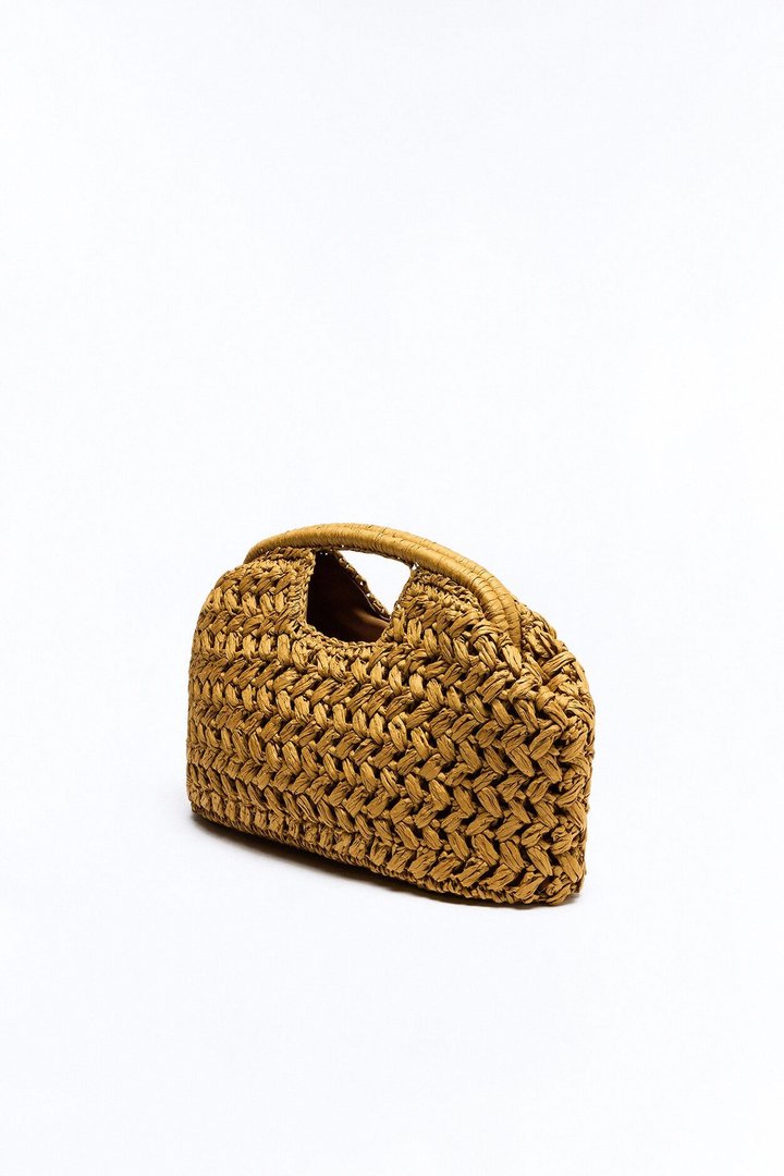 On Maui Time Straw Clutch - Natural