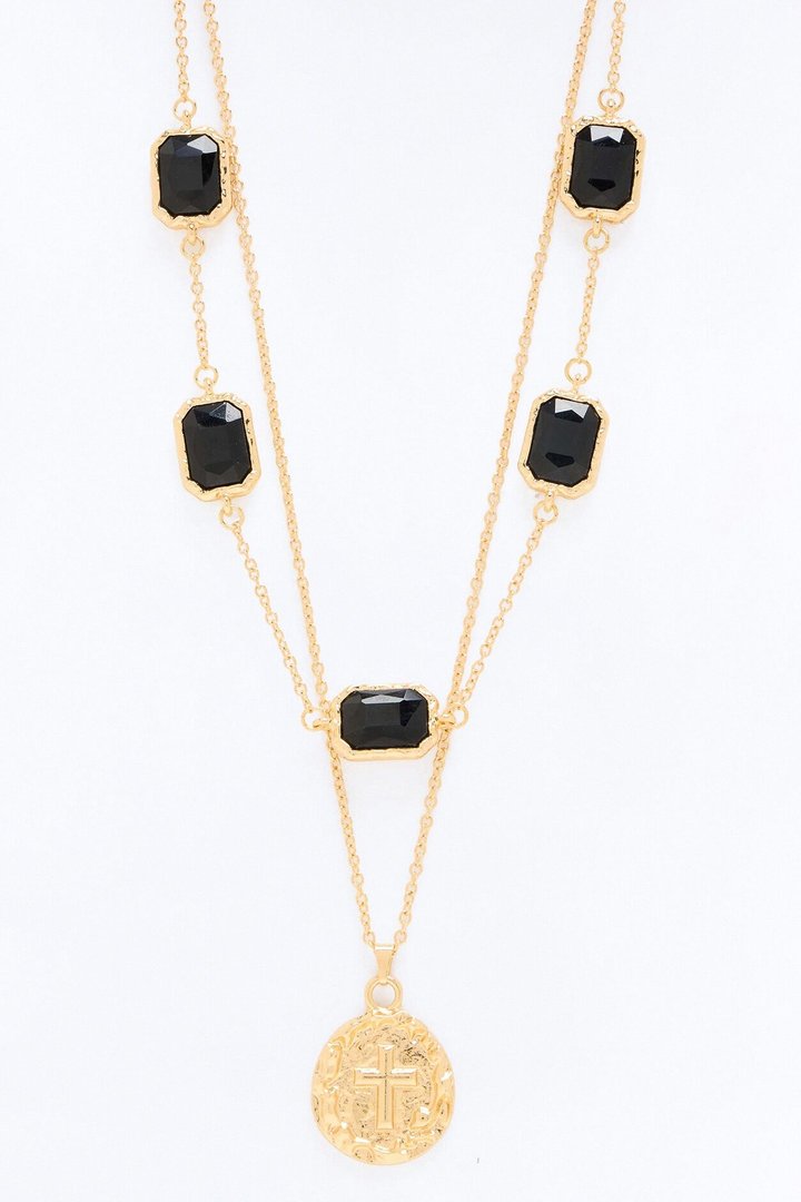Hold Your Faith Layered Necklace Set - Gold
