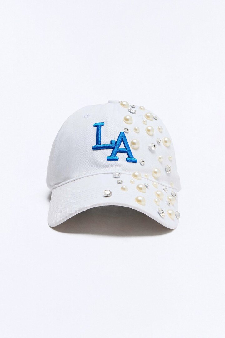 Shining In LA Baseball Hat - White/Blue