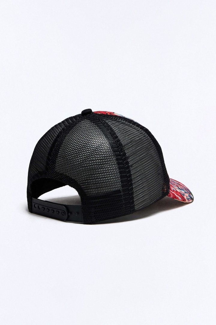 Red Red Roses Trucker Hat - Multi Color
