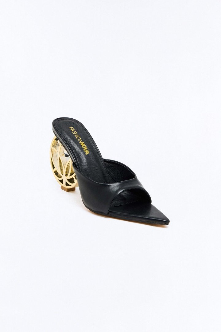 Lotus Dream Novelty Heels - Black