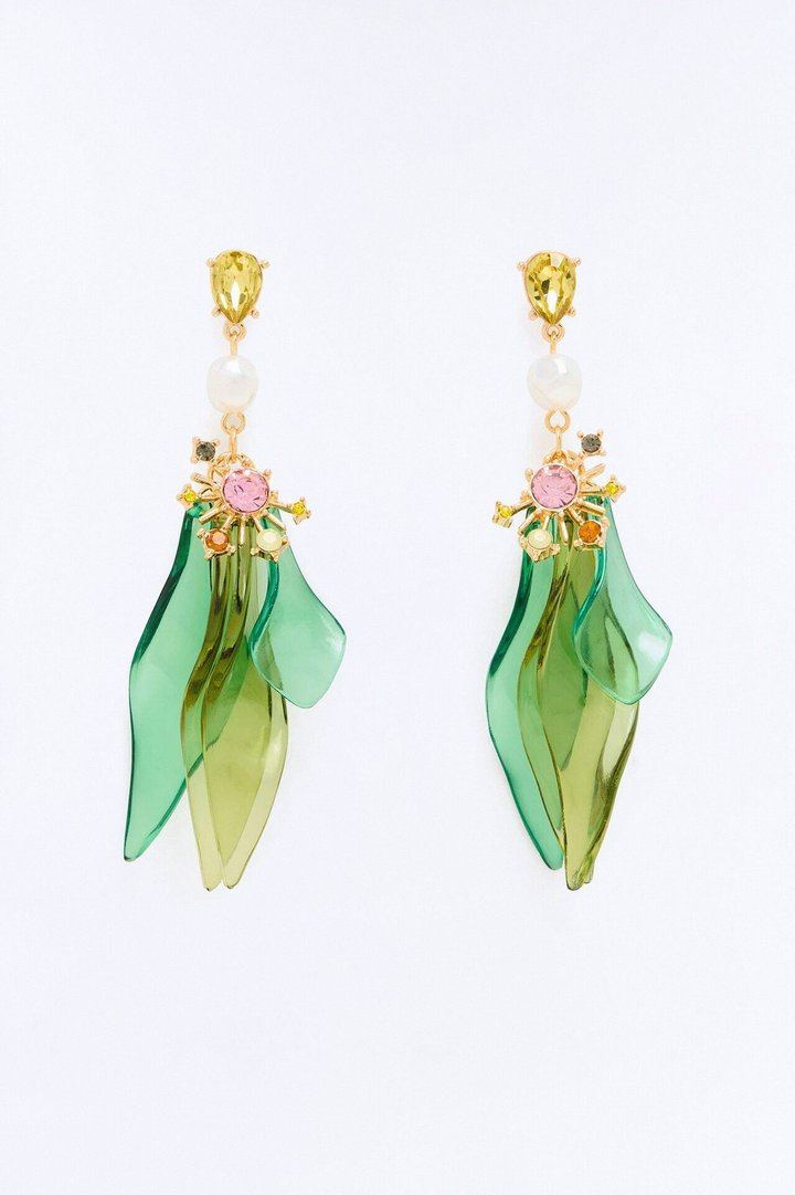 Vista Hermosa Earrings - Green/combo