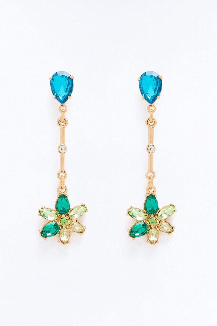 Paradise Bloom Earrings - Blue/combo