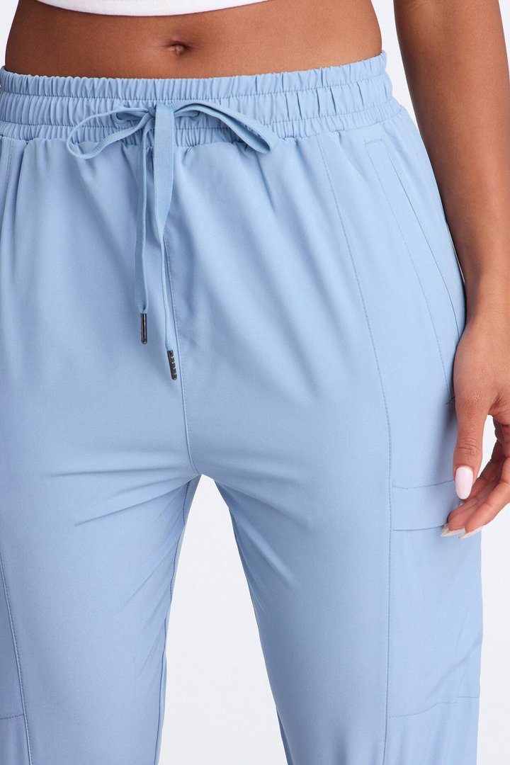 First Call 4 Way Stretch 7 Pocket Cargo Jogger Scrub Bottoms - Dusty Blue