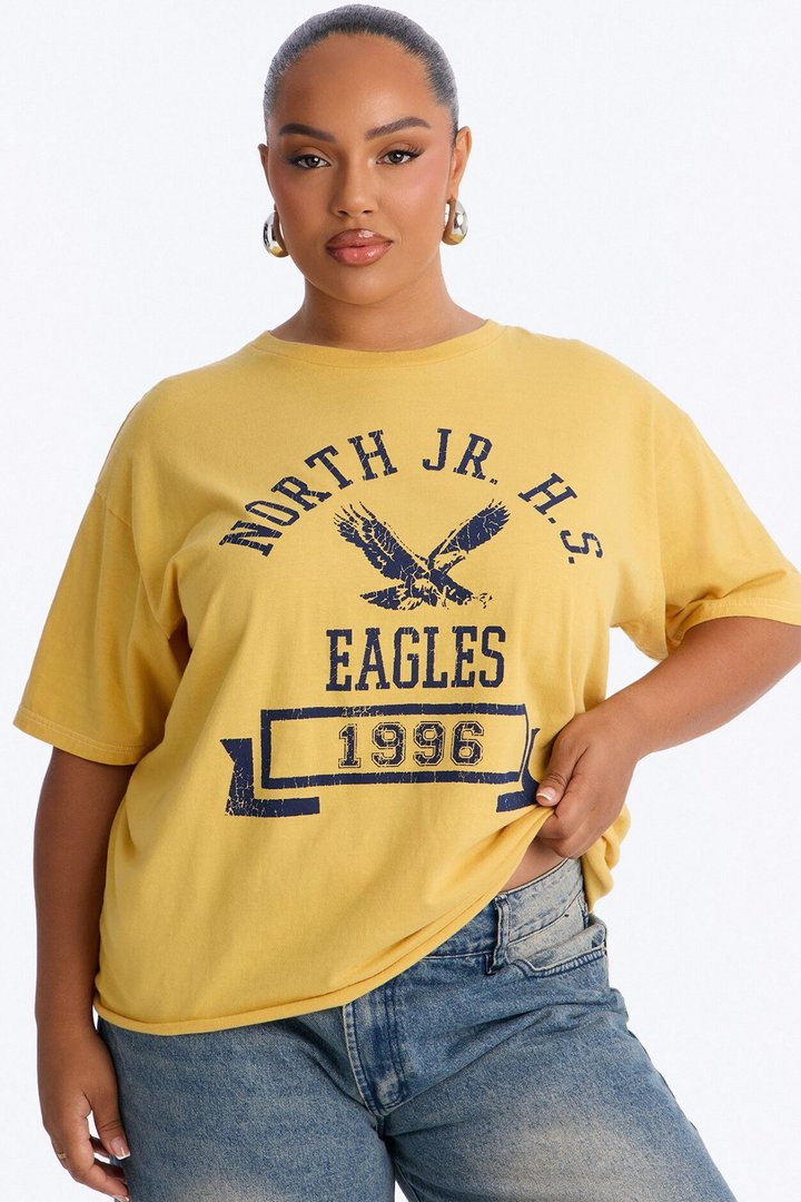 Eagles 1996 Vintage Gym Tee - Mustard