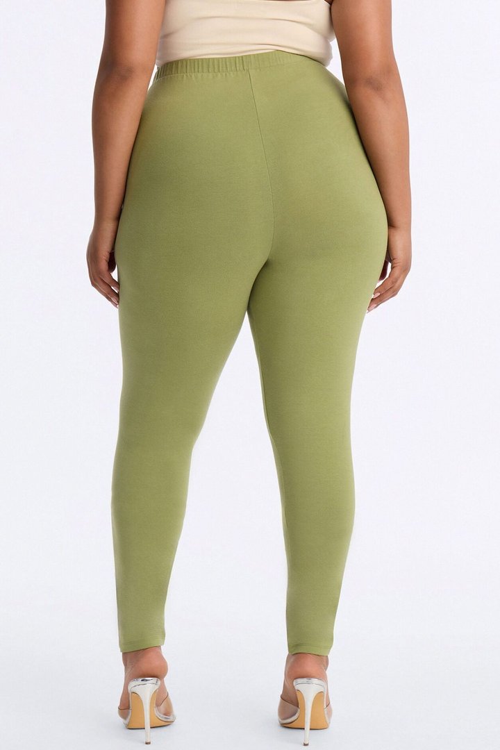 Quinn High Rise Everyday Cotton Legging 29″ - Moss