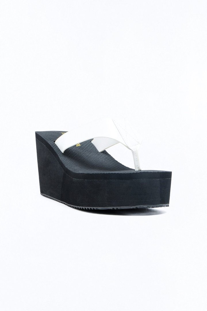 Maxon Thong Platform Wedges - White