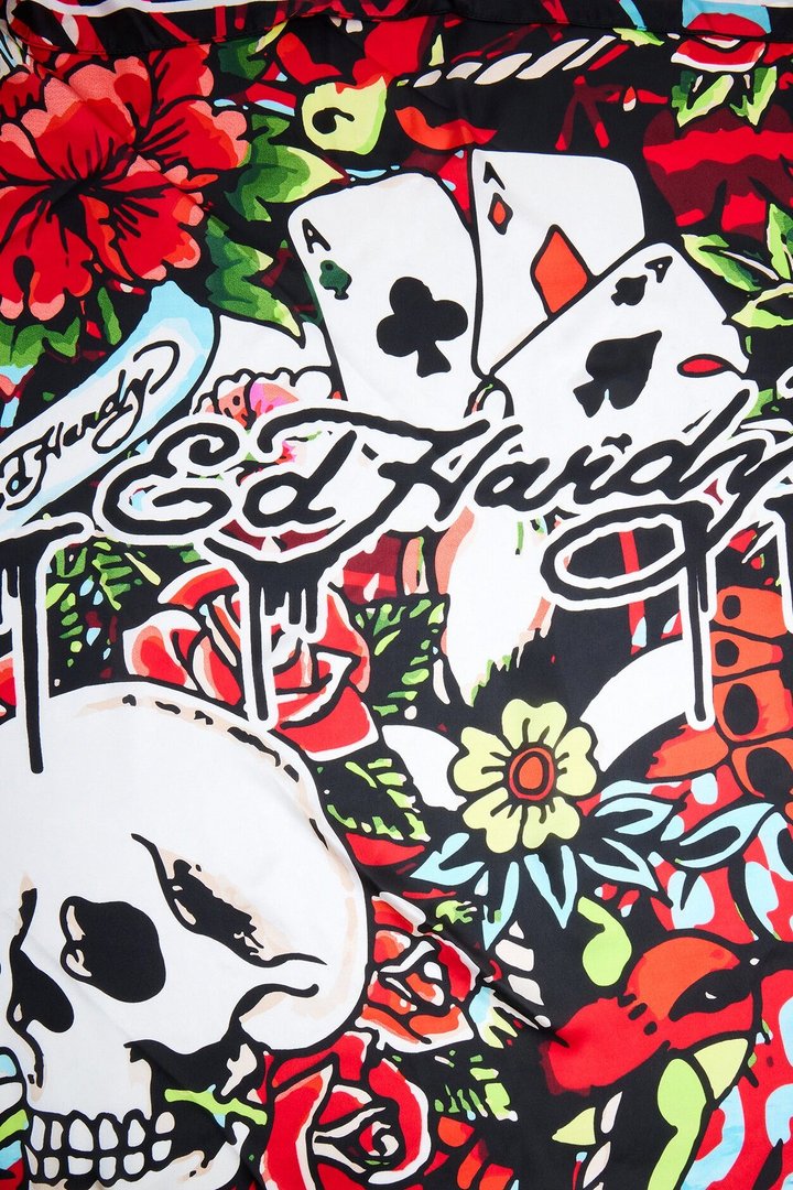 Big Gamble Ed Hardy Head Scarf - Multi Color