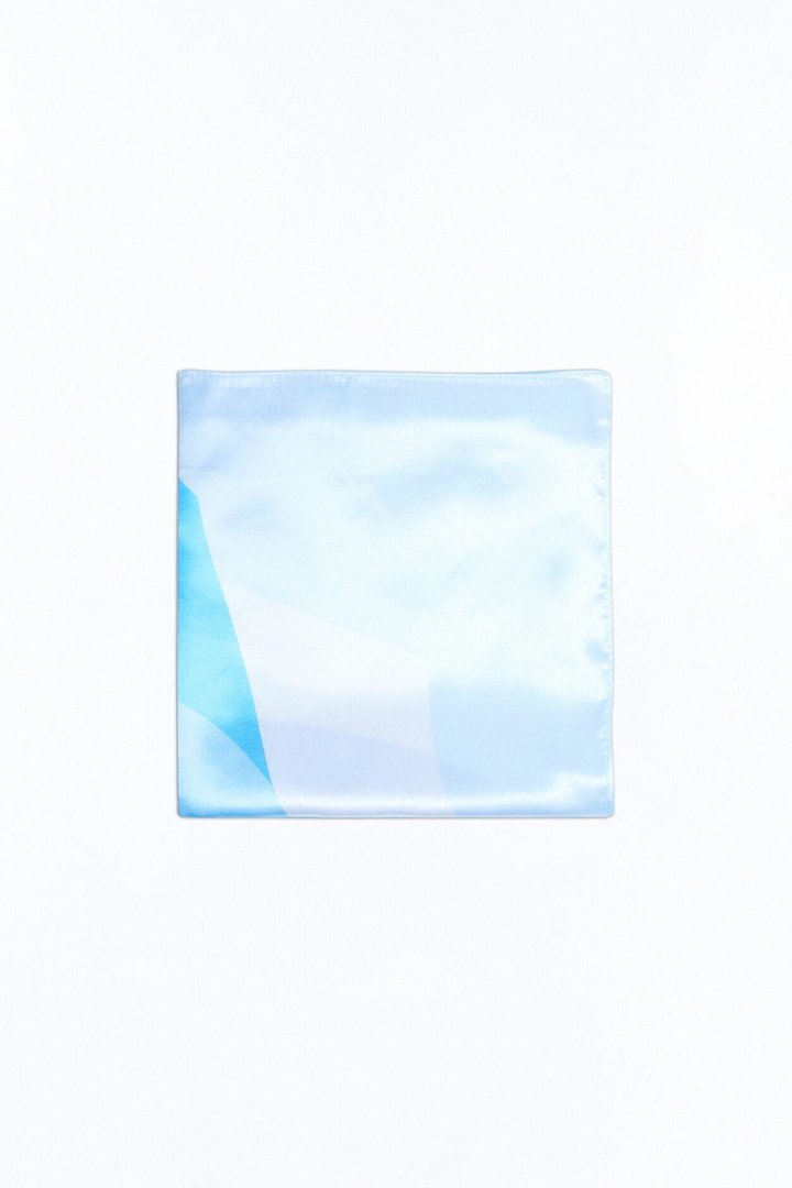 Breezy Floral Head Scarf - Blue/combo