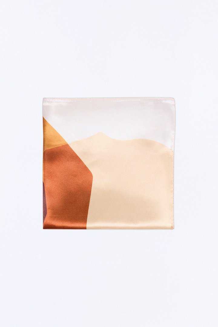 Breezy Floral Head Scarf - Brown/combo