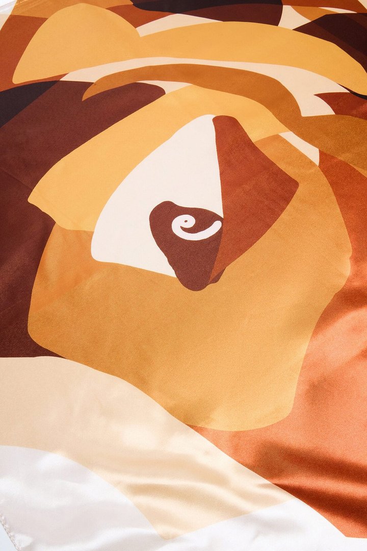 Breezy Floral Head Scarf - Brown/combo