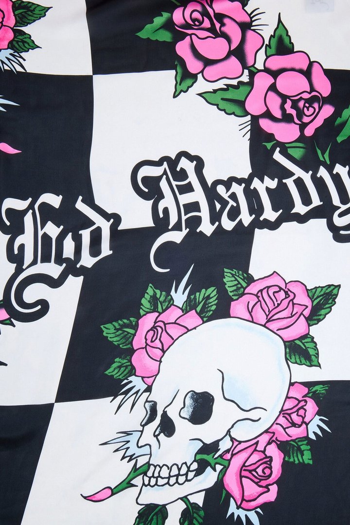 Last Gambit Ed Hardy Head Scarf - Black/combo