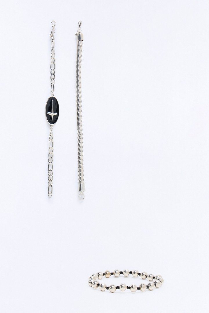 Fight For Your Beliefs Bracelet Set - Silver