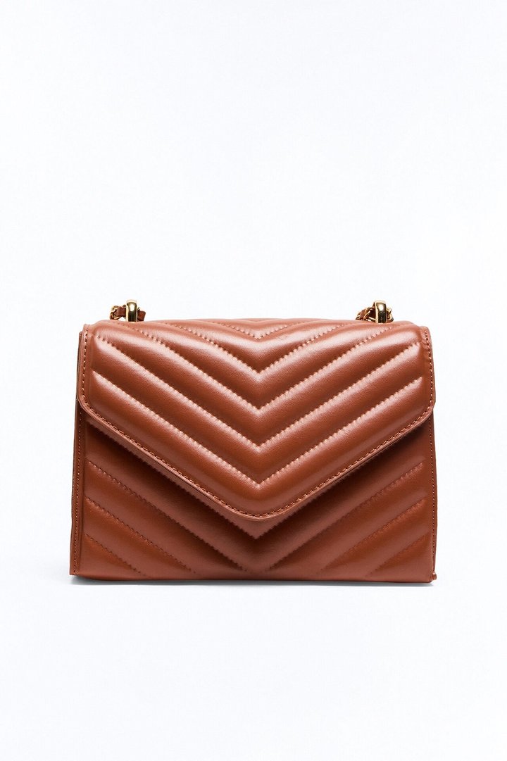 Three Is Better Than One Crossbody Bag - Brown
