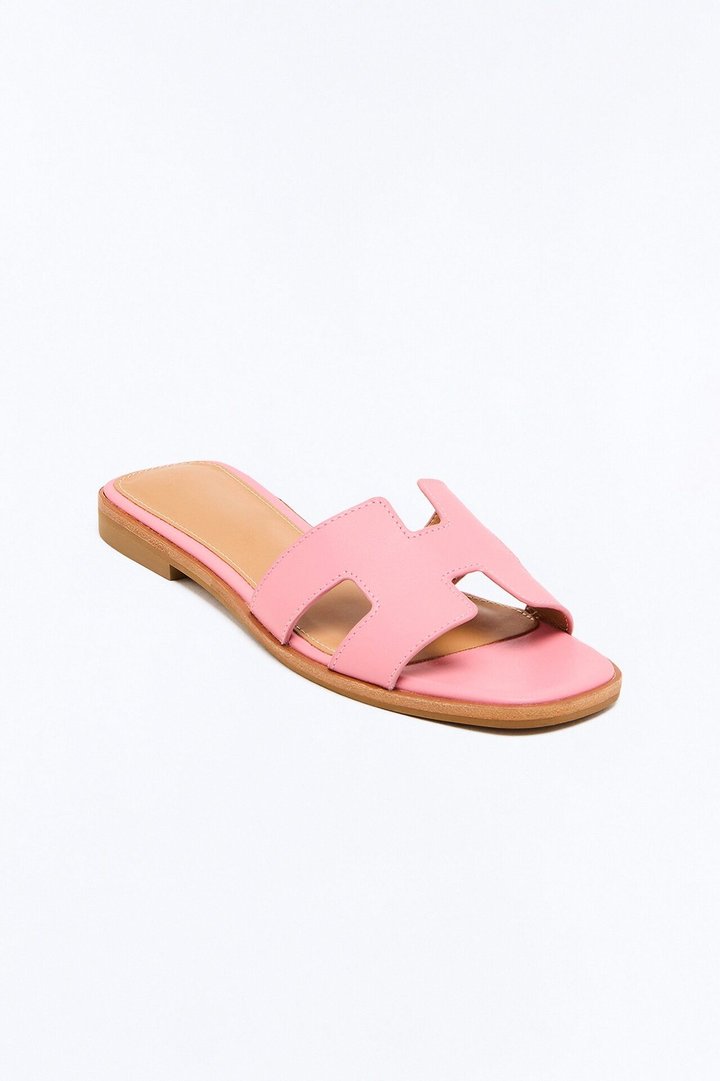 Steve Madden Hadyn Leather Sandals - Pink