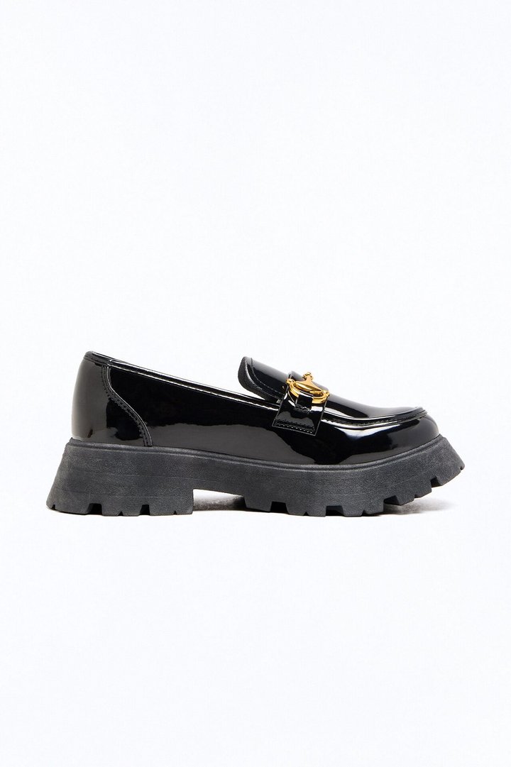 Kylie Platform Loafers - Black