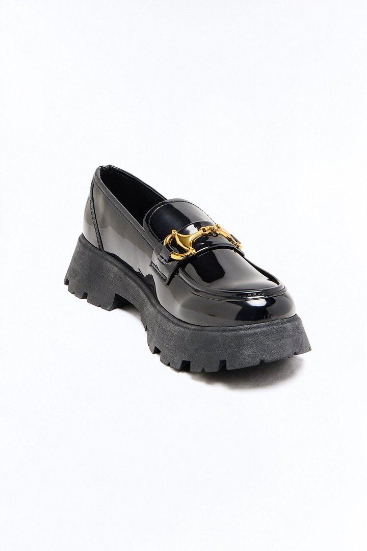 Kylie Platform Loafers - Black