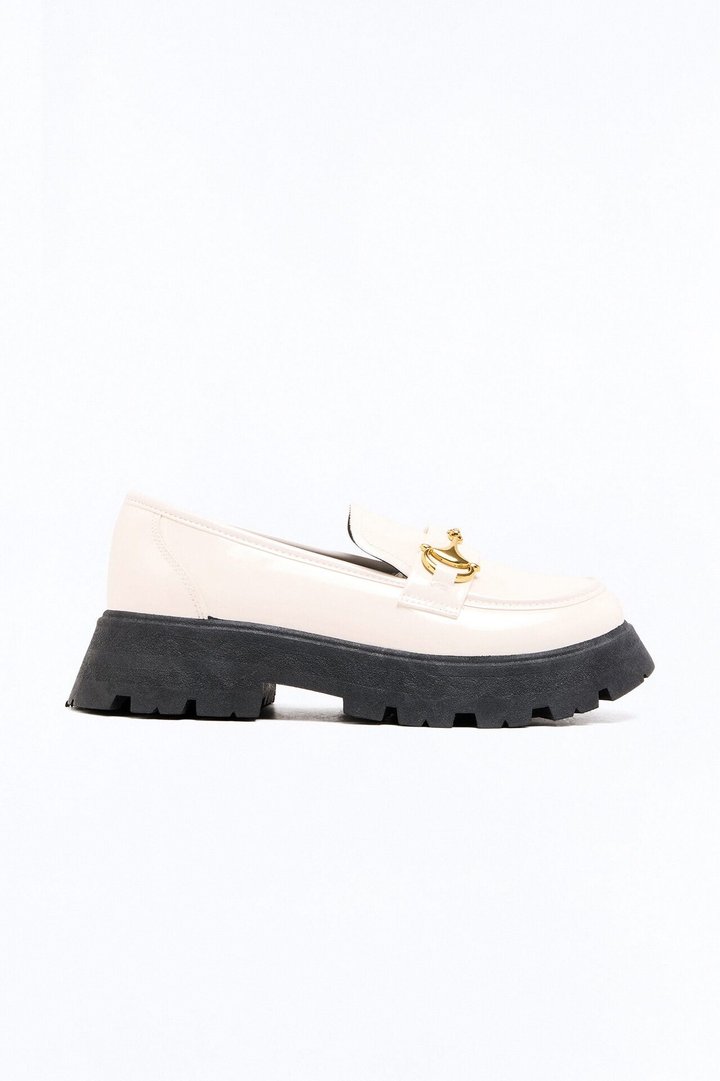 Kylie Platform Loafers - Bone