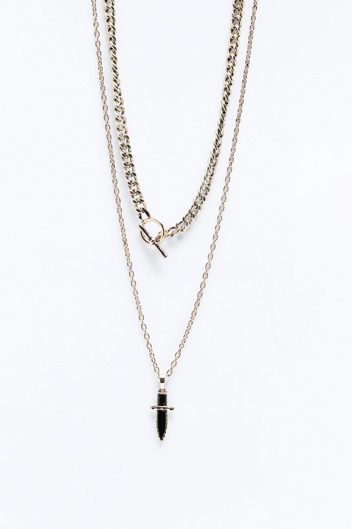 Stake Out Necklace Set - Silver