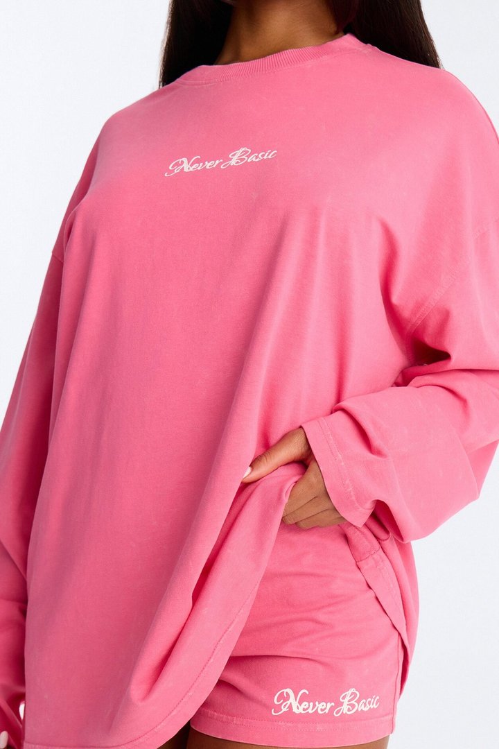 Seen and Unbothered Short Set - Pink