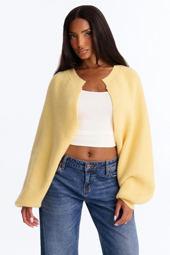 Whatever She Wants Cardigan - Butter Yellow