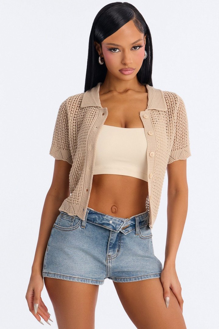 Jazzy Sweater Shirt - Natural