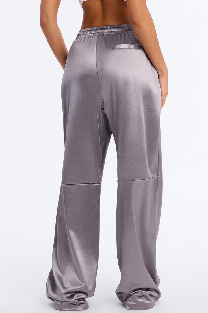 Everyday Essential Shiny Track Pant - Gunmetal