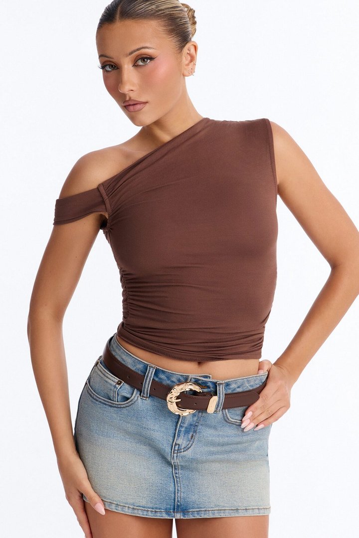 Catch Me Twice Faux Leather Belt Set - Brown