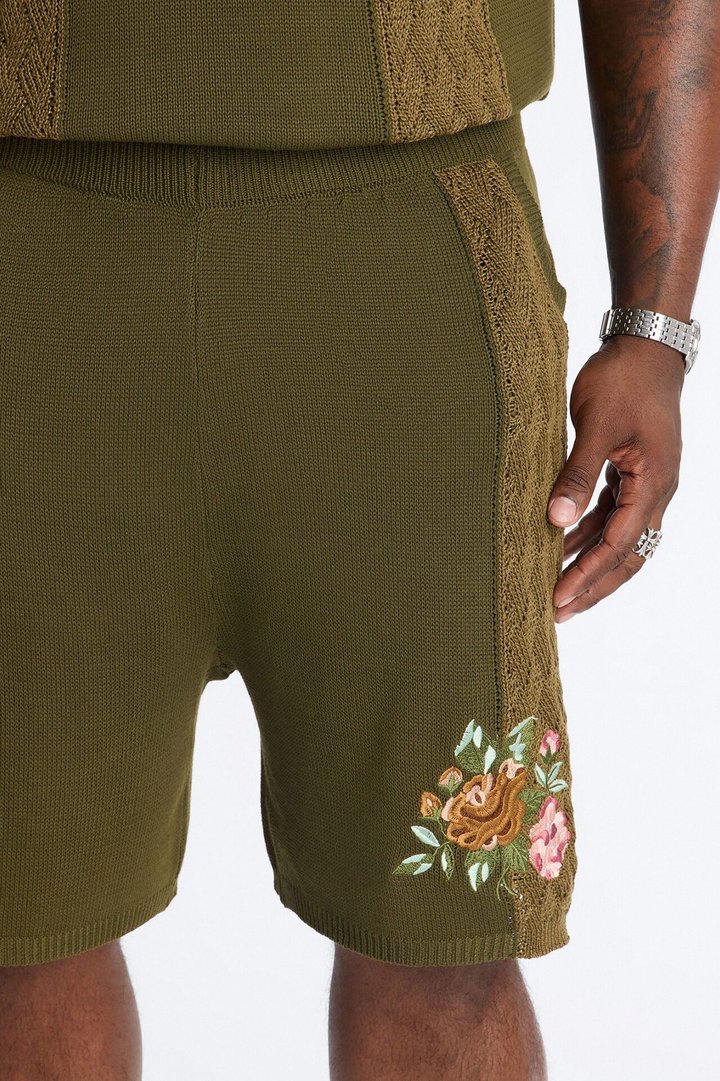Relaxed Herbarium Garden Short - Khaki/combo