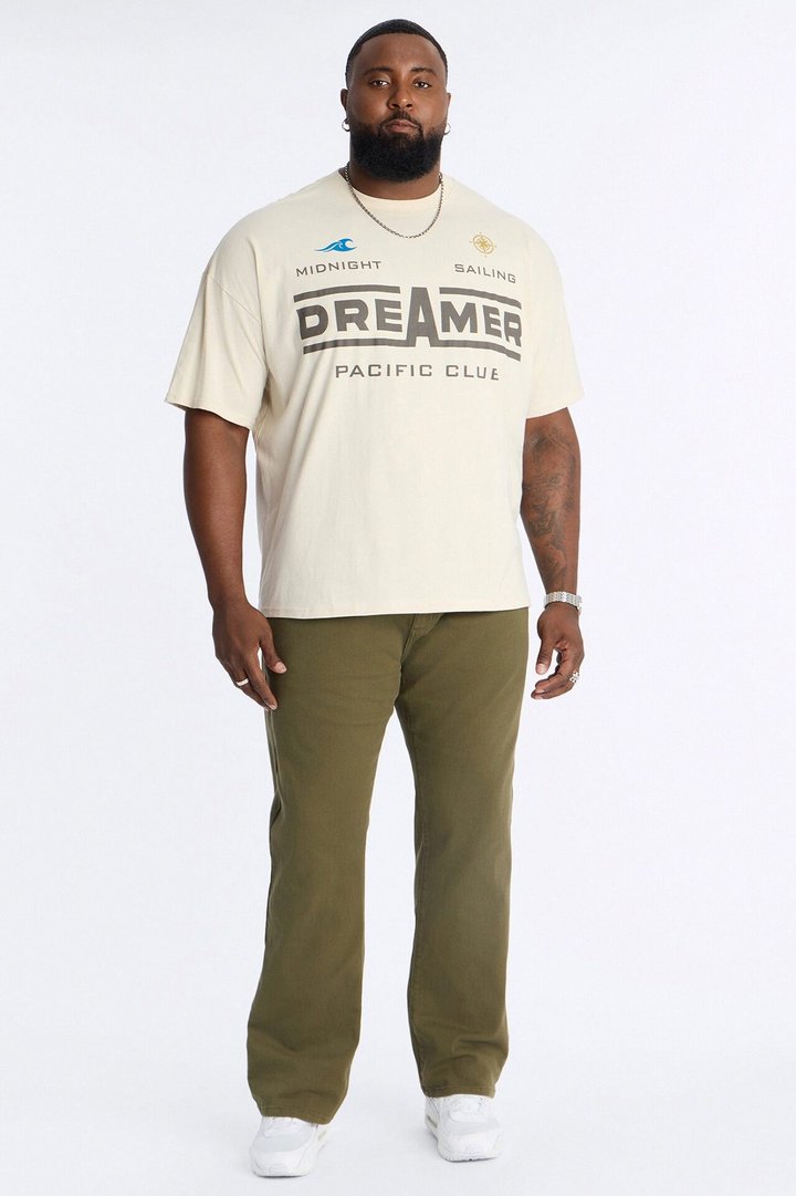 Mike Straight Taper Jeans - Olive