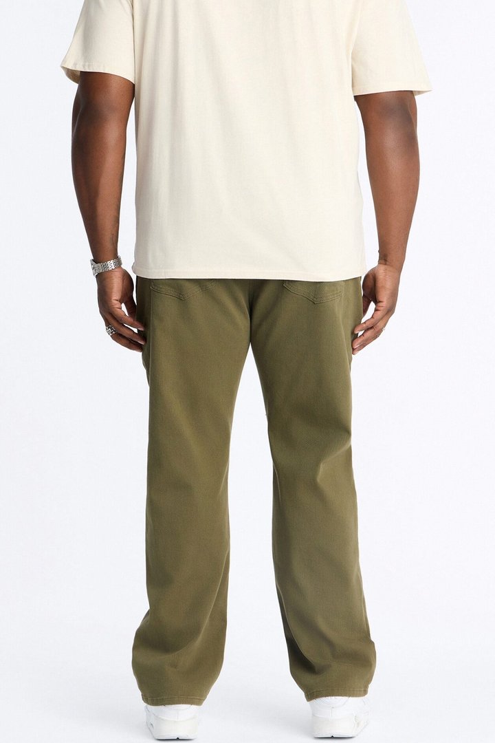 Mike Straight Taper Jeans - Olive
