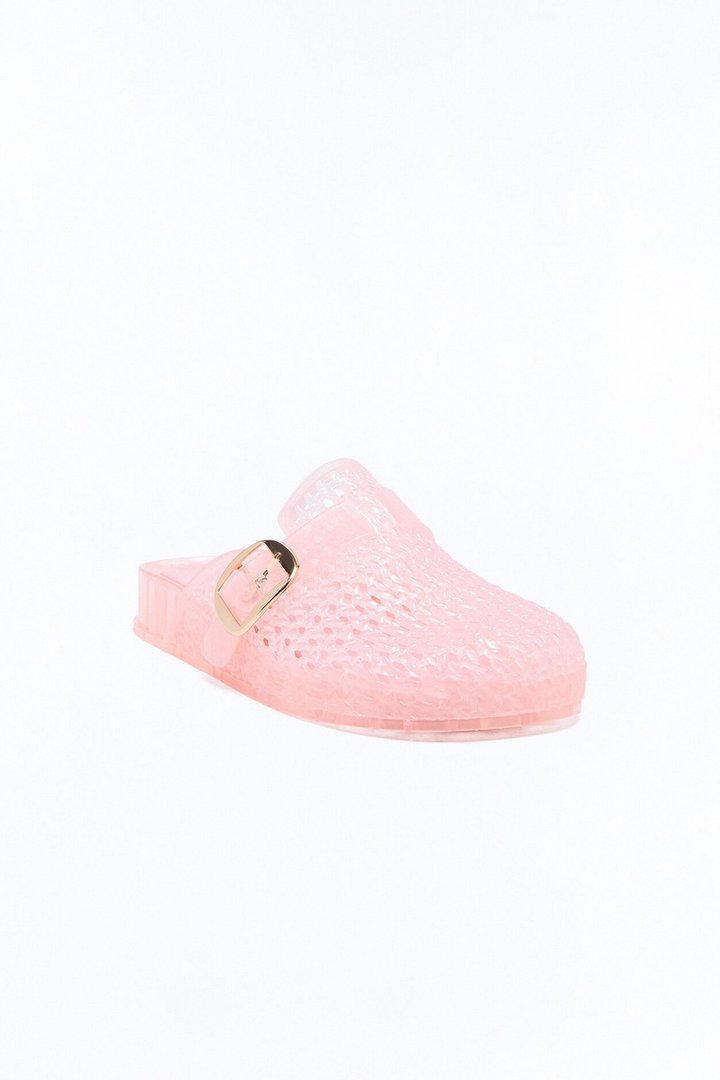 Genasa Buckle Jelly Slides - Pink