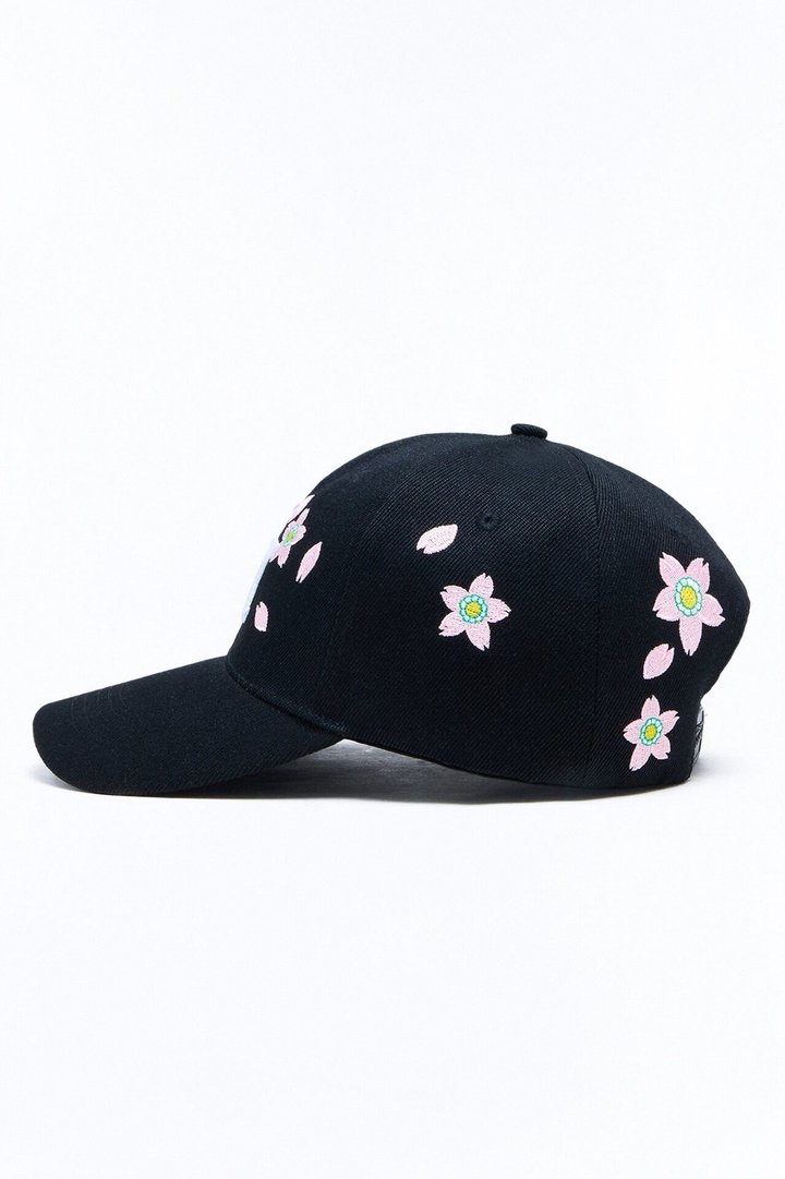 NY Flower Baseball Hat - Black/combo