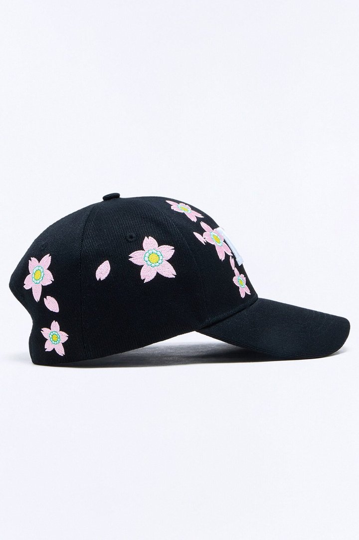 NY Flower Baseball Hat - Black/combo
