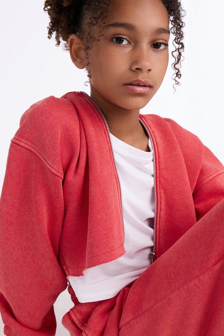 Mini On The Go Fleece Pant Set II - Red