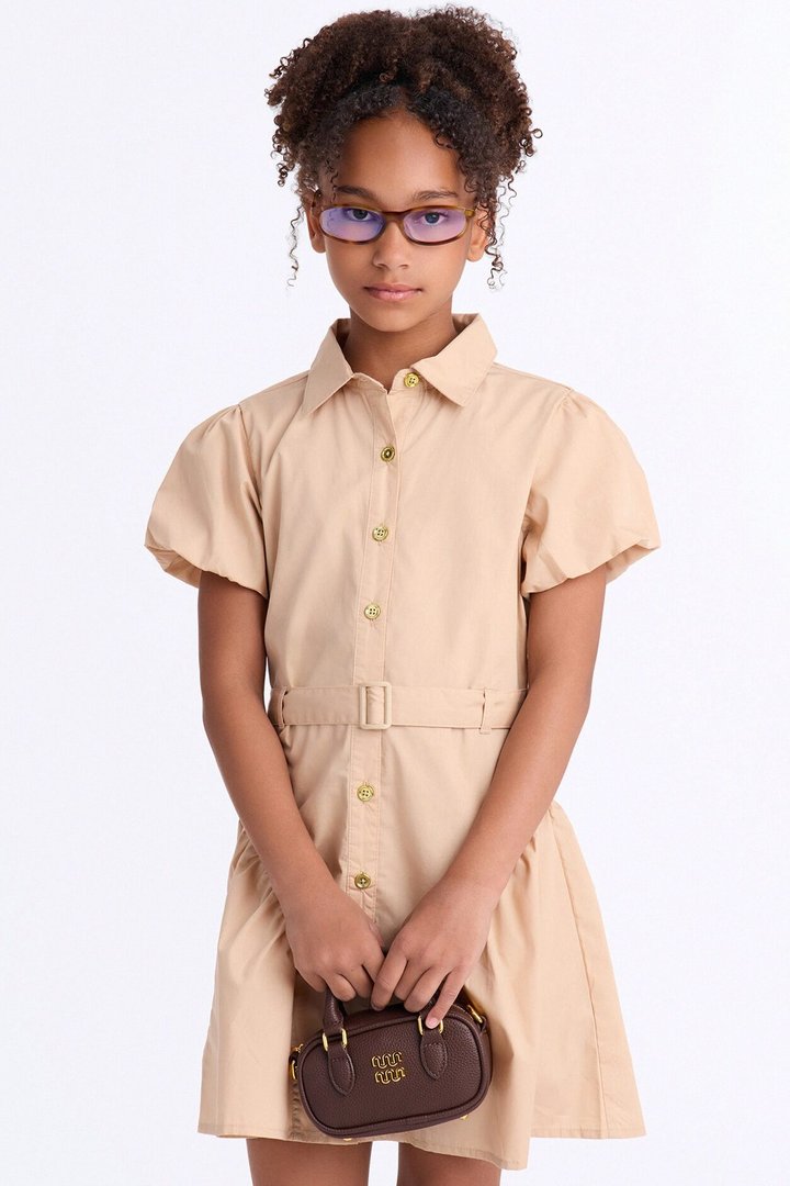 Mini So Many Possibilities Shirt Dress - Khaki