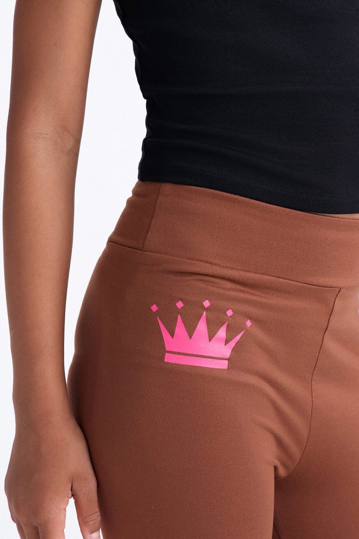 Mini Family Goals Crown Legging - Brown